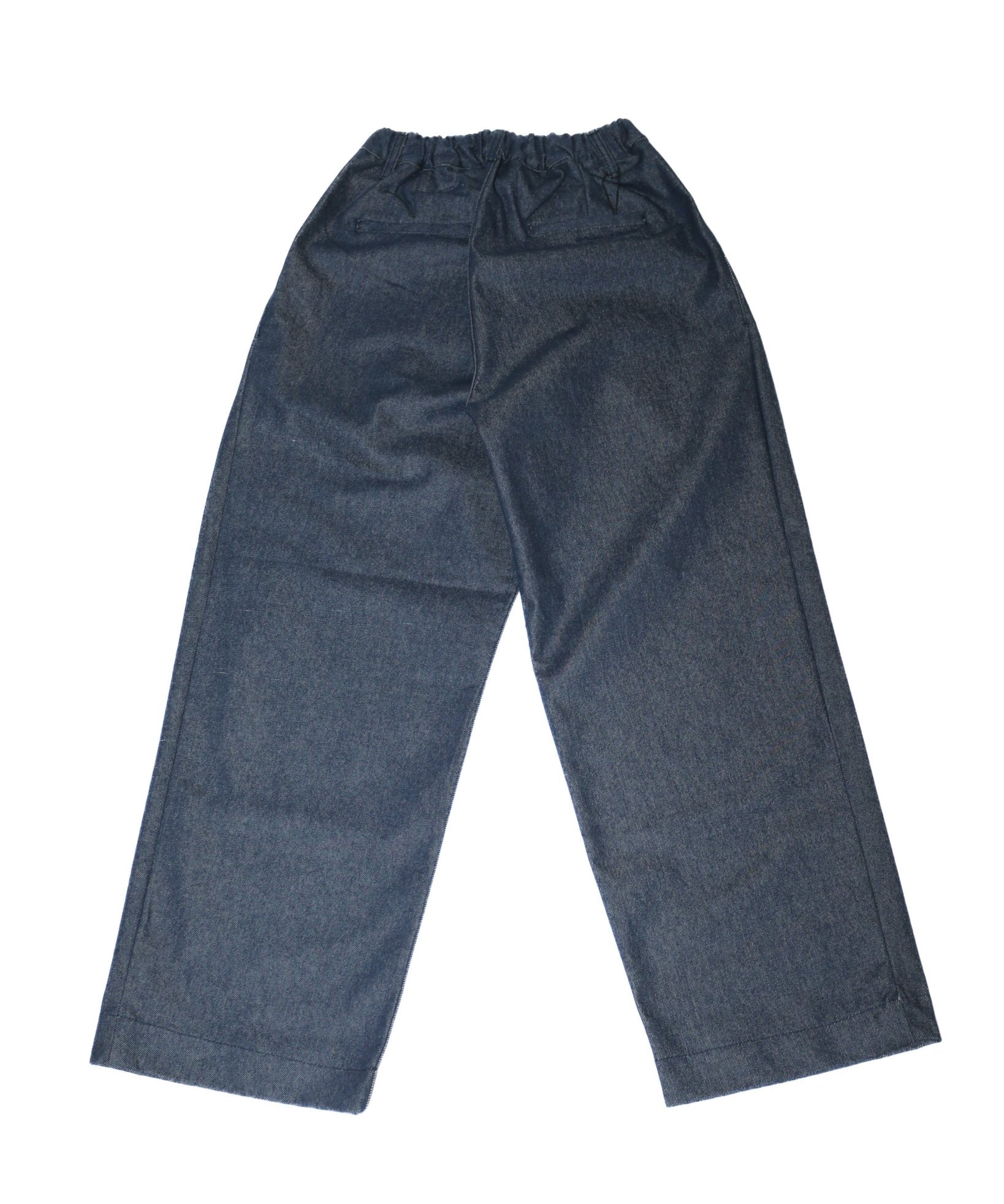 Pintuck Wide Jeans Indigo - LIKELIHOOD