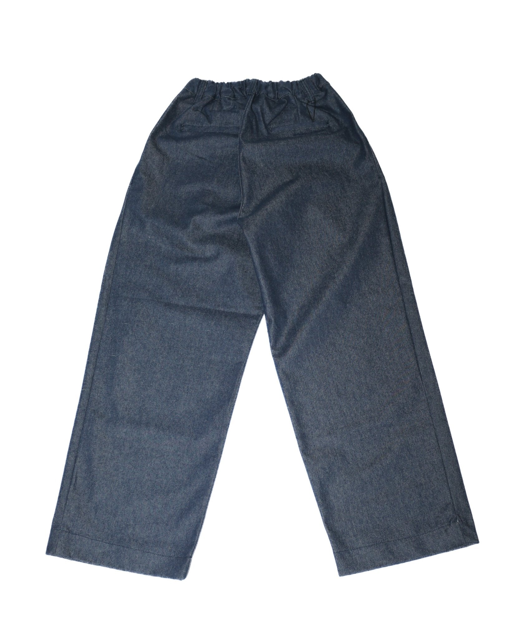Pintuck Wide Jeans Indigo - LIKELIHOOD