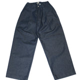 Pintuck Wide Jeans Indigo - LIKELIHOOD
