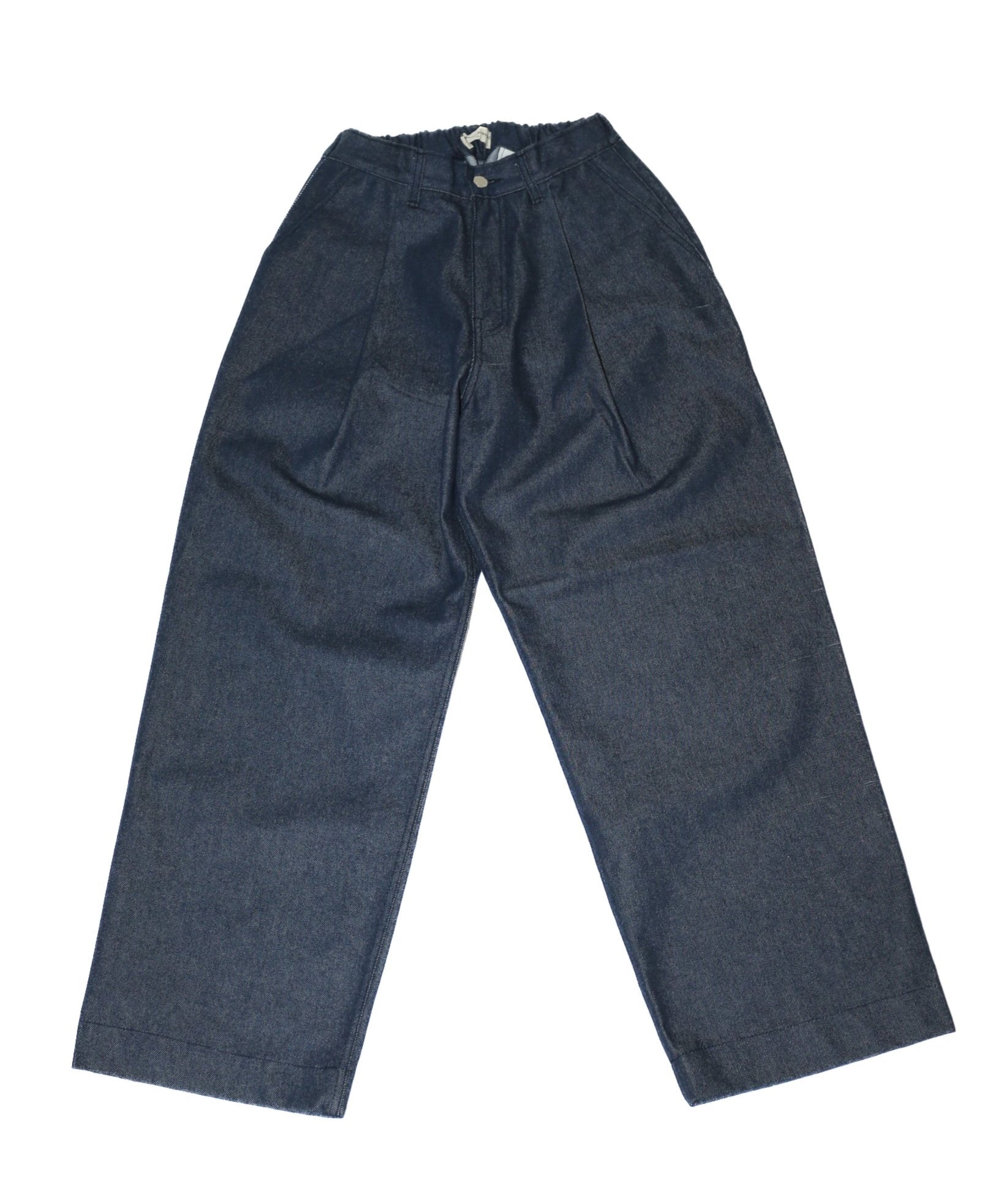 Pintuck Wide Jeans Indigo - LIKELIHOOD