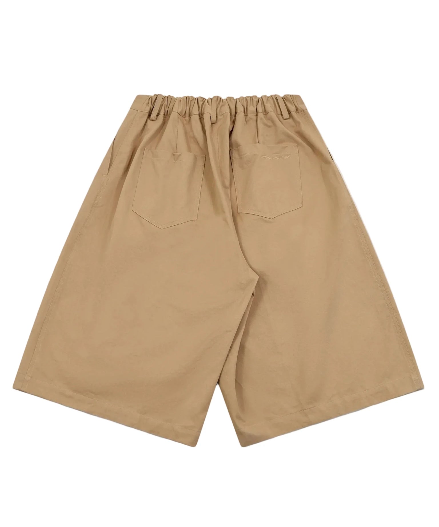 Pintuck Wide Shorts Beige - LIKELIHOOD