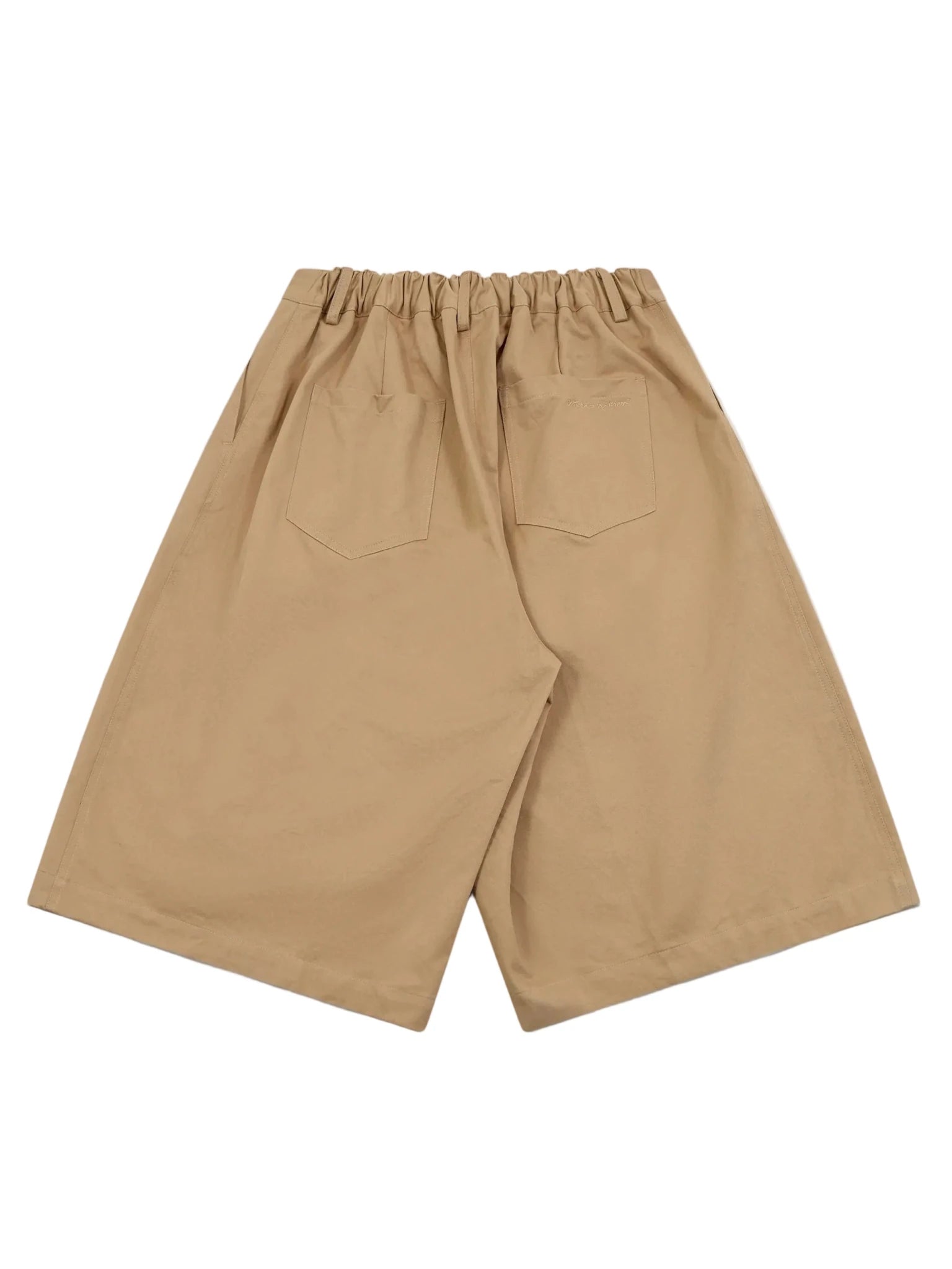 Pintuck Wide Shorts Beige - LIKELIHOOD