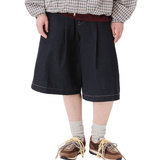 Pintuck Wide Shorts Indigo - LIKELIHOOD