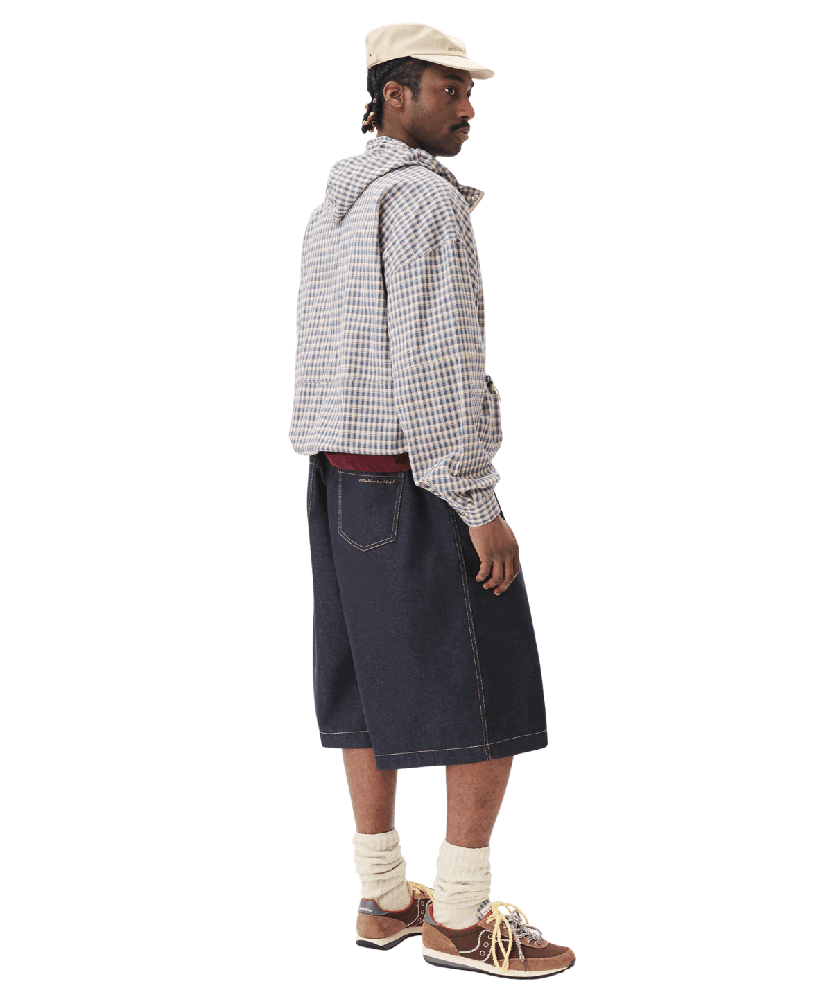 Pintuck Wide Shorts Indigo - LIKELIHOOD