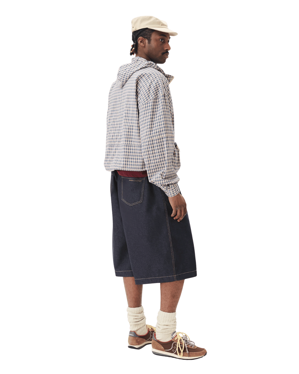 Pintuck Wide Shorts Indigo - LIKELIHOOD