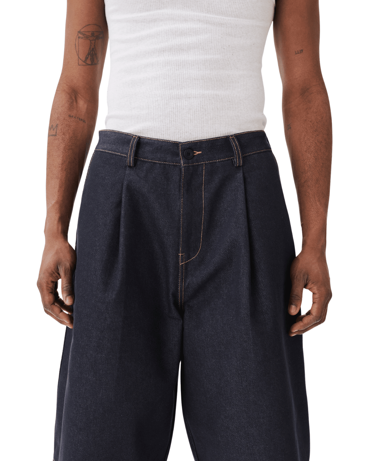 Pintuck Wide Shorts Indigo - LIKELIHOOD