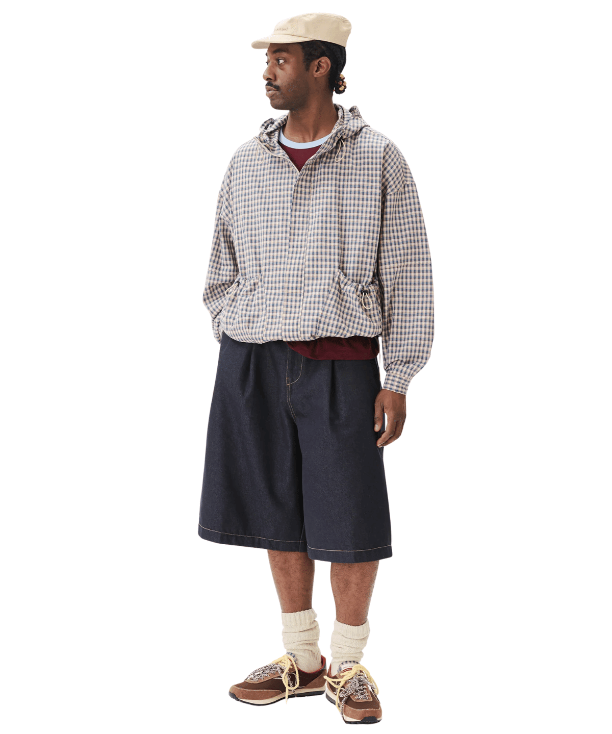 Pintuck Wide Shorts Indigo - LIKELIHOOD