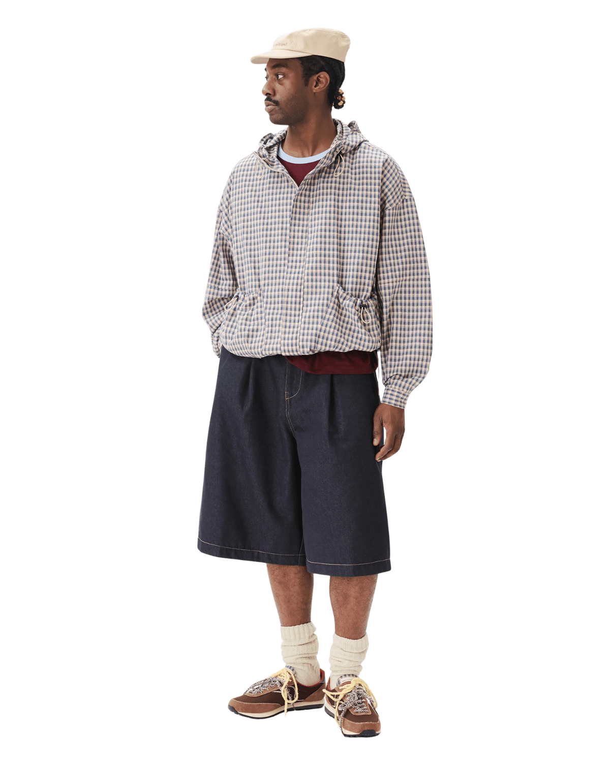 Pintuck Wide Shorts Indigo - LIKELIHOOD