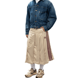 Pleated Track Skirt - Poly Smooth Ivory - LIKELIHOOD