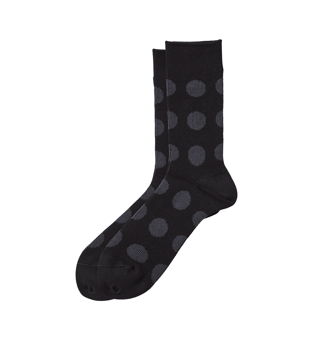 Porthole Dot Socks Black/Charcoal - LIKELIHOOD