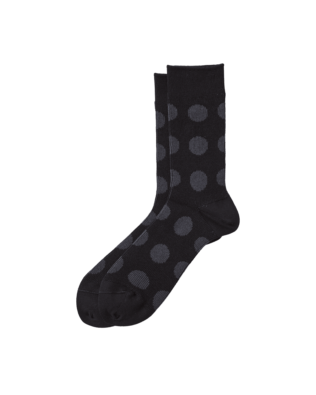 Porthole Dot Socks Black/Charcoal - LIKELIHOOD