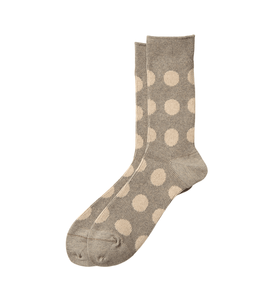 Porthole Dot Socks Grayge/Light Beige - LIKELIHOOD