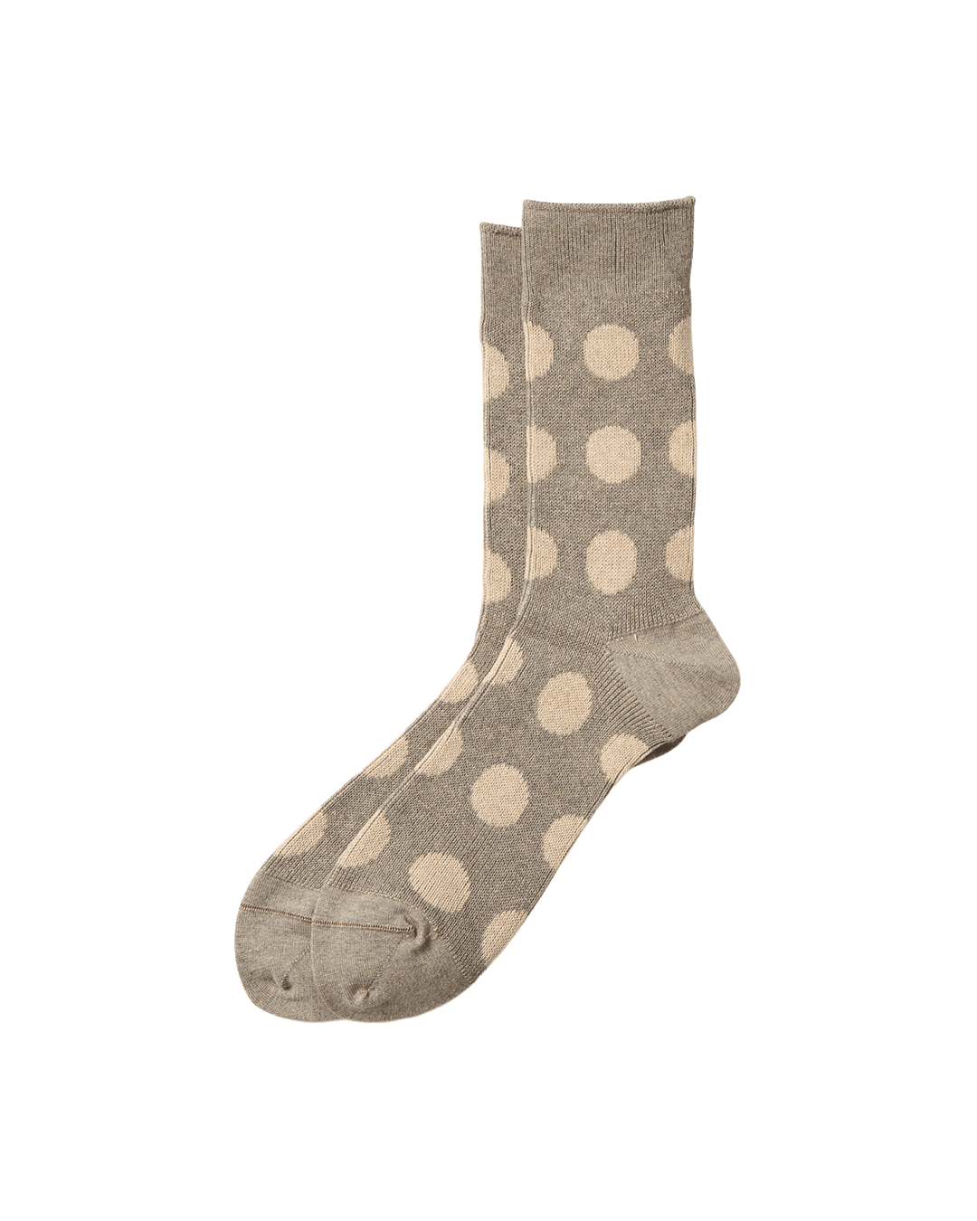 Porthole Dot Socks Grayge/Light Beige - LIKELIHOOD
