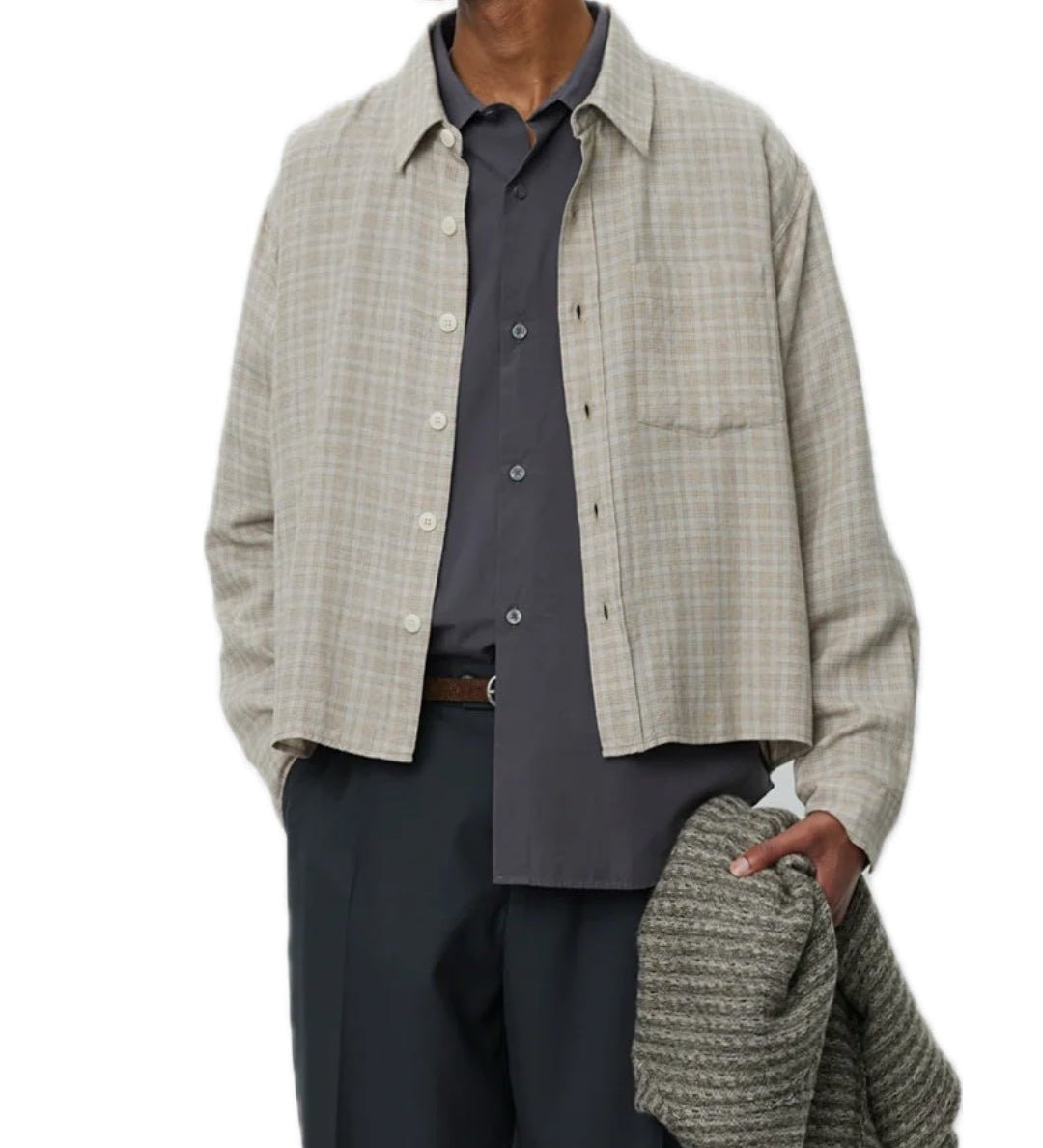 Priority Shirt Sepia Check - LIKELIHOOD