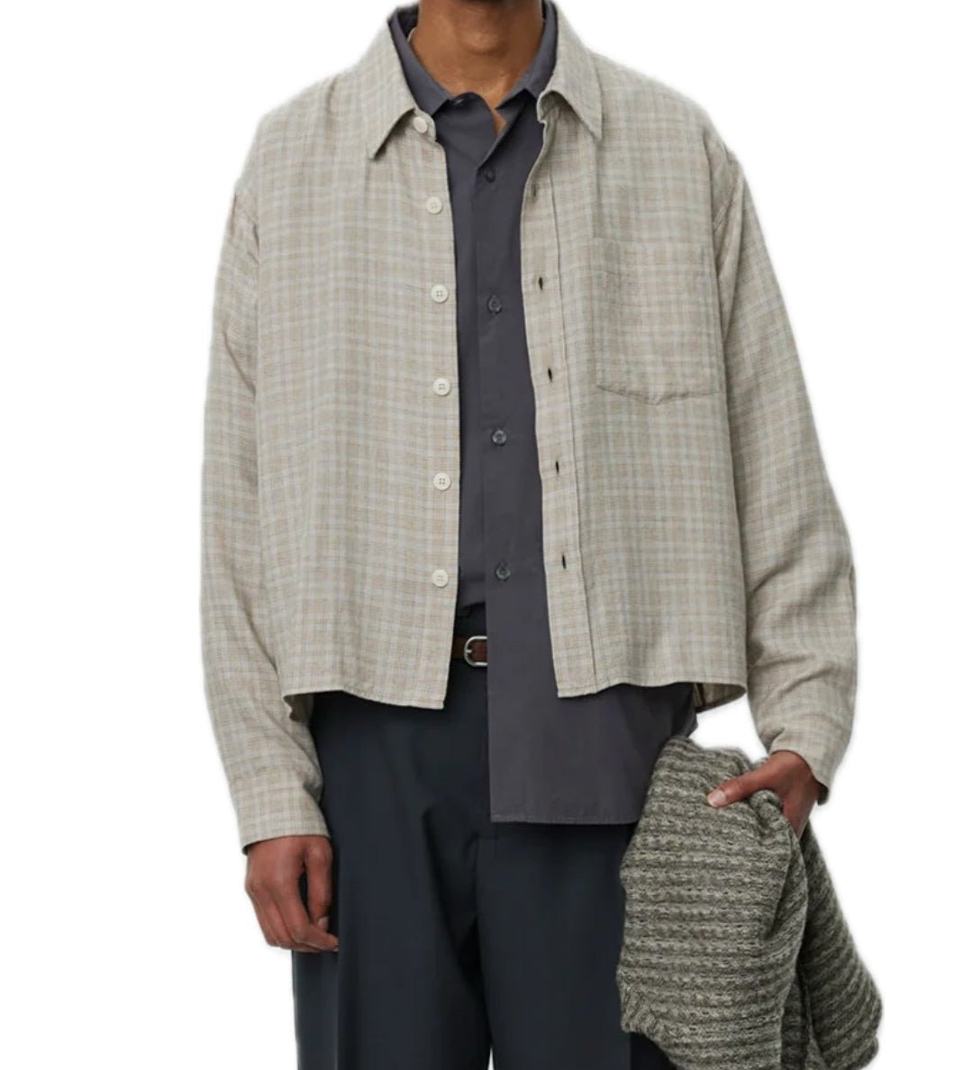 Priority Shirt Sepia Check - LIKELIHOOD