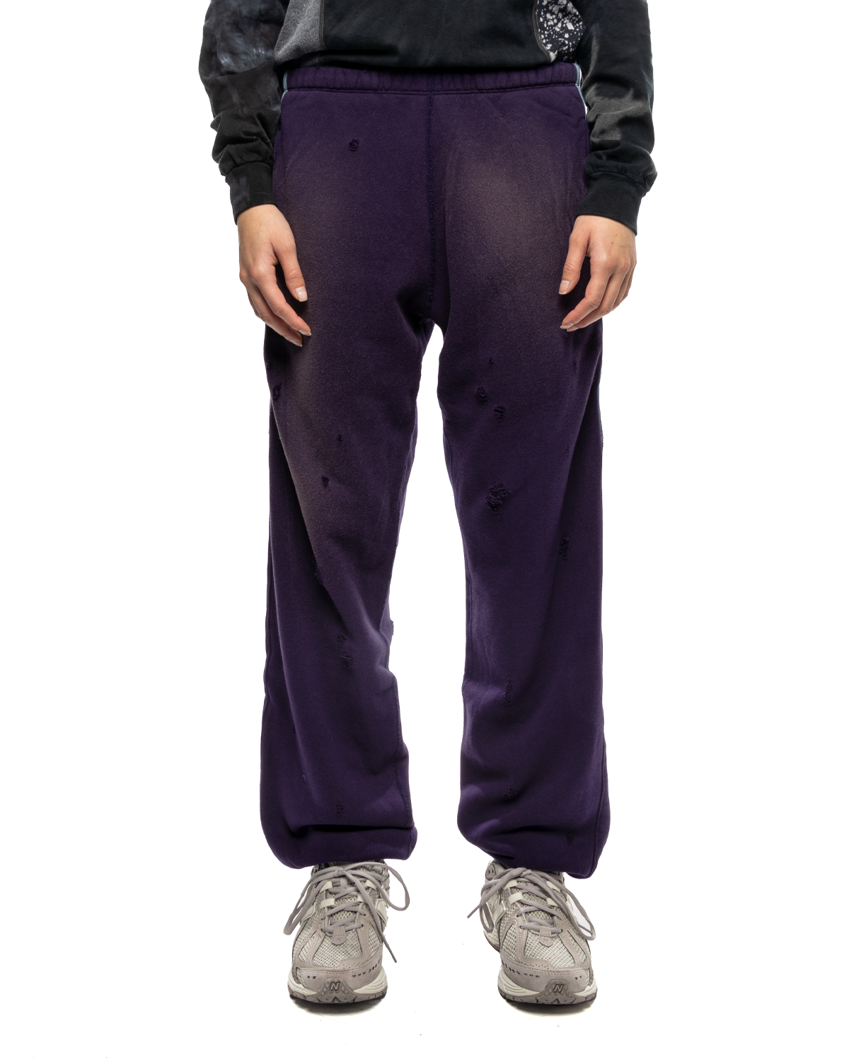 Sweat Pant 2-Tone Cotton French Terry Purple