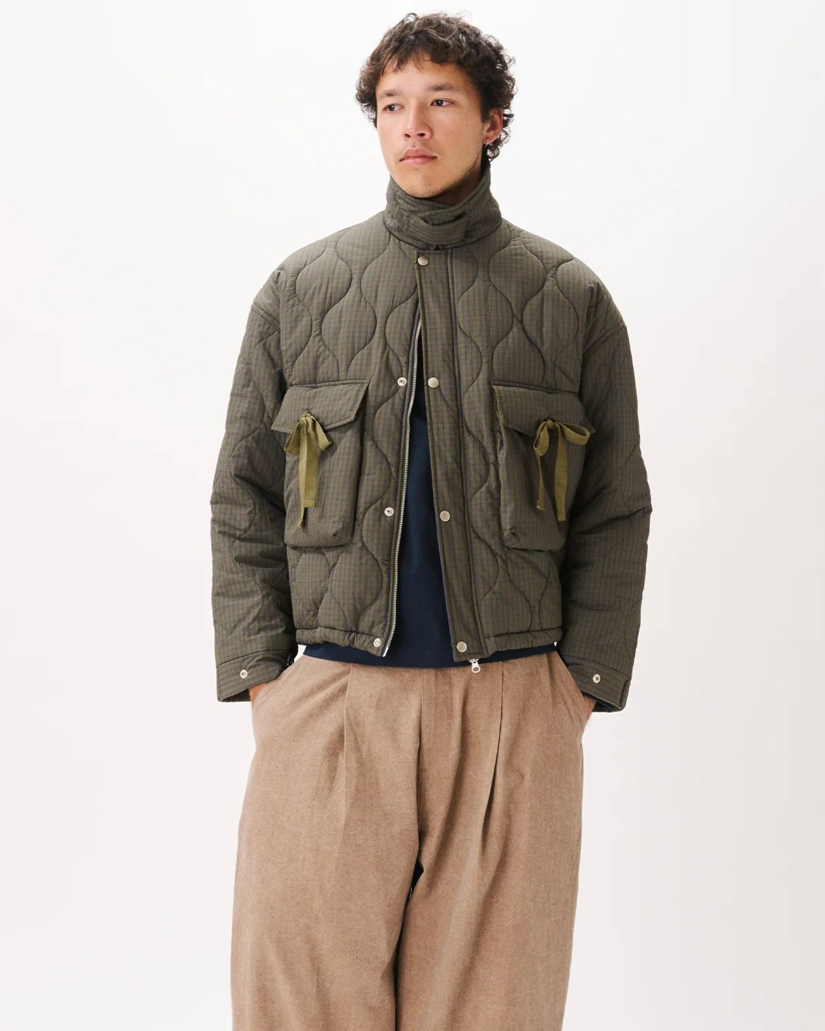 Quilted Pocket Jacket Checkered - LIKELIHOOD