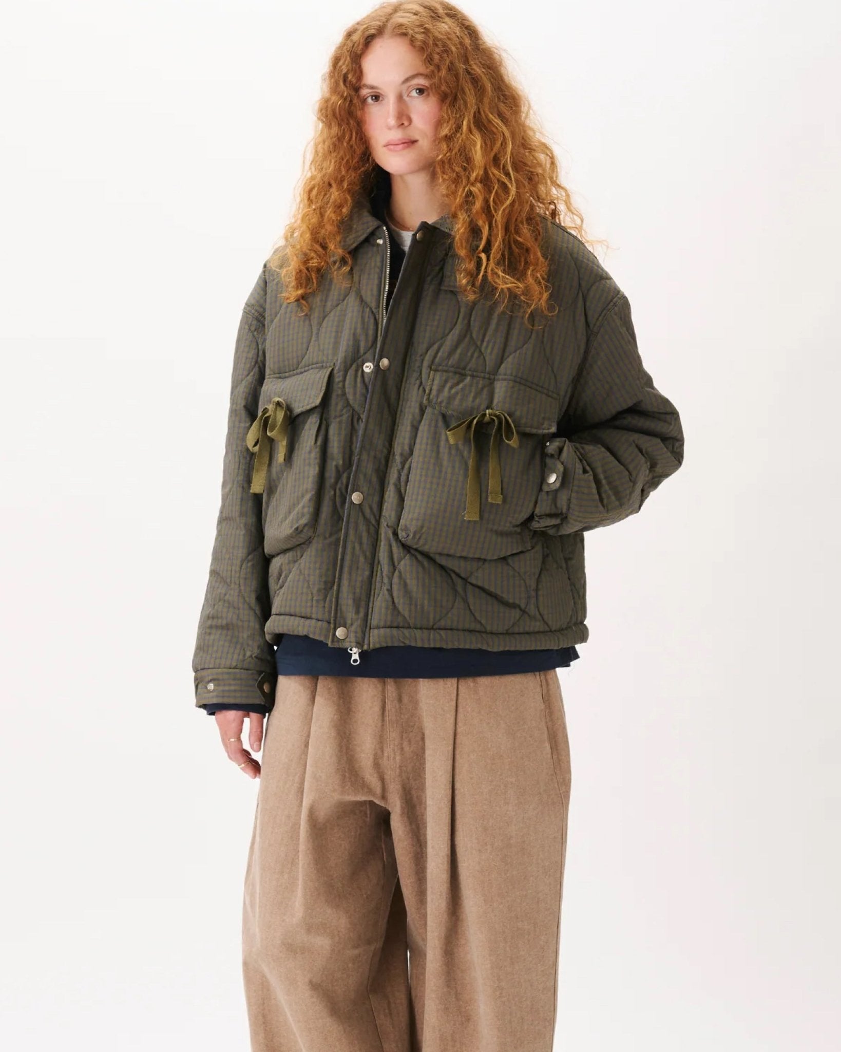 Quilted Pocket Jacket Checkered - LIKELIHOOD
