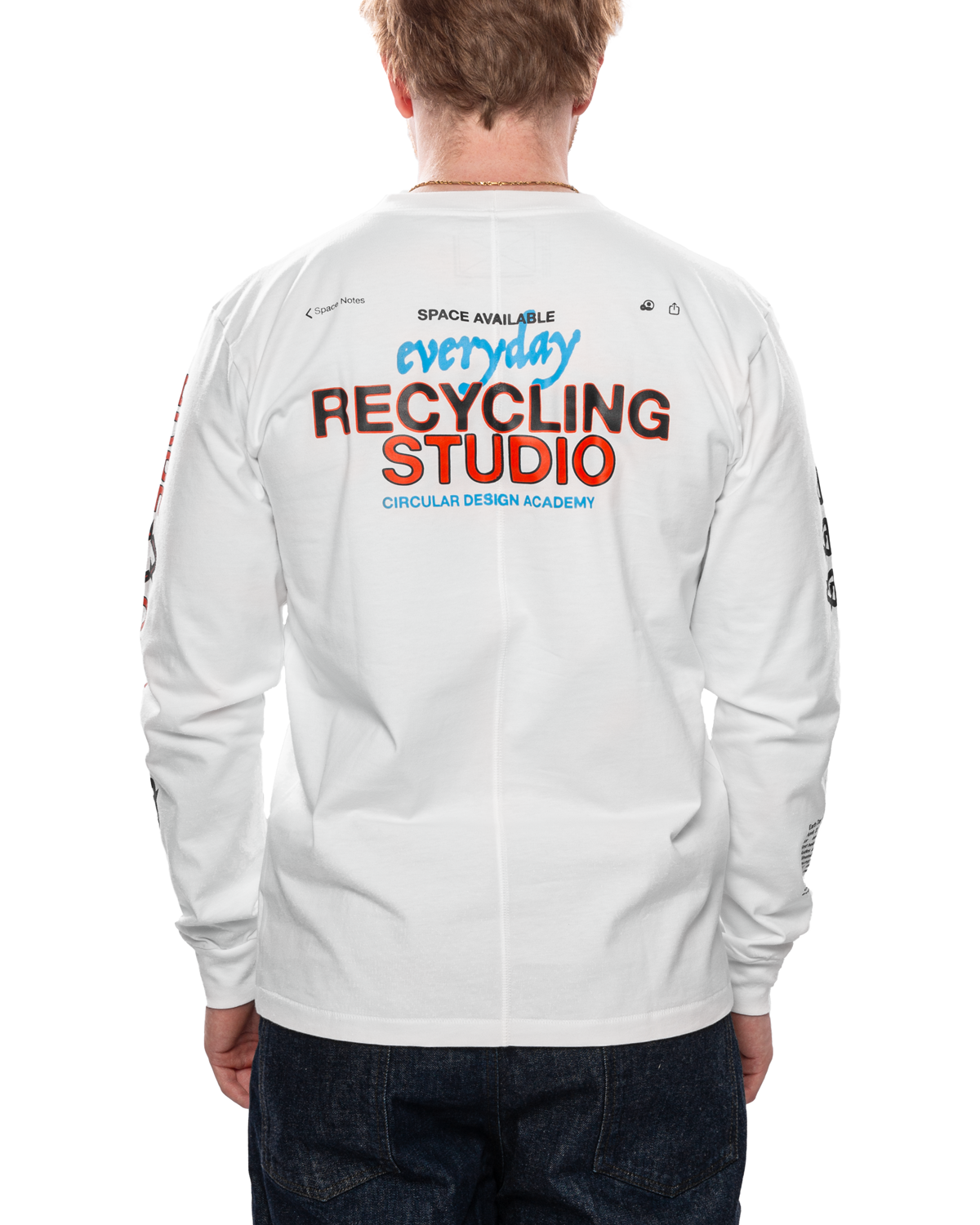 Recycling Studio LS Tee 'White'