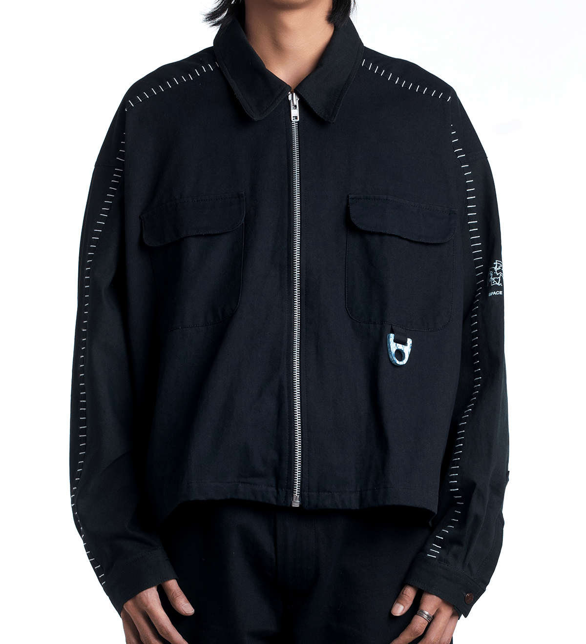 Recycling Uniform Work Jacket Black - LIKELIHOOD