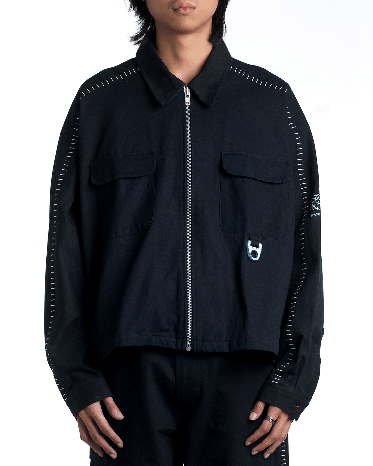 Recycling Uniform Work Jacket Black - LIKELIHOOD