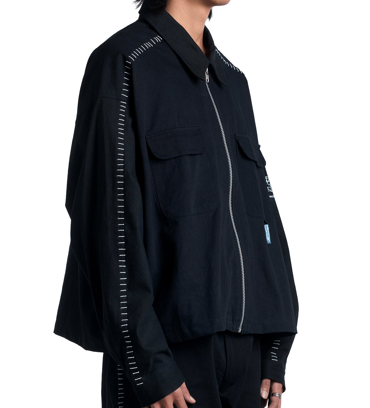 Recycling Uniform Work Jacket Black - LIKELIHOOD