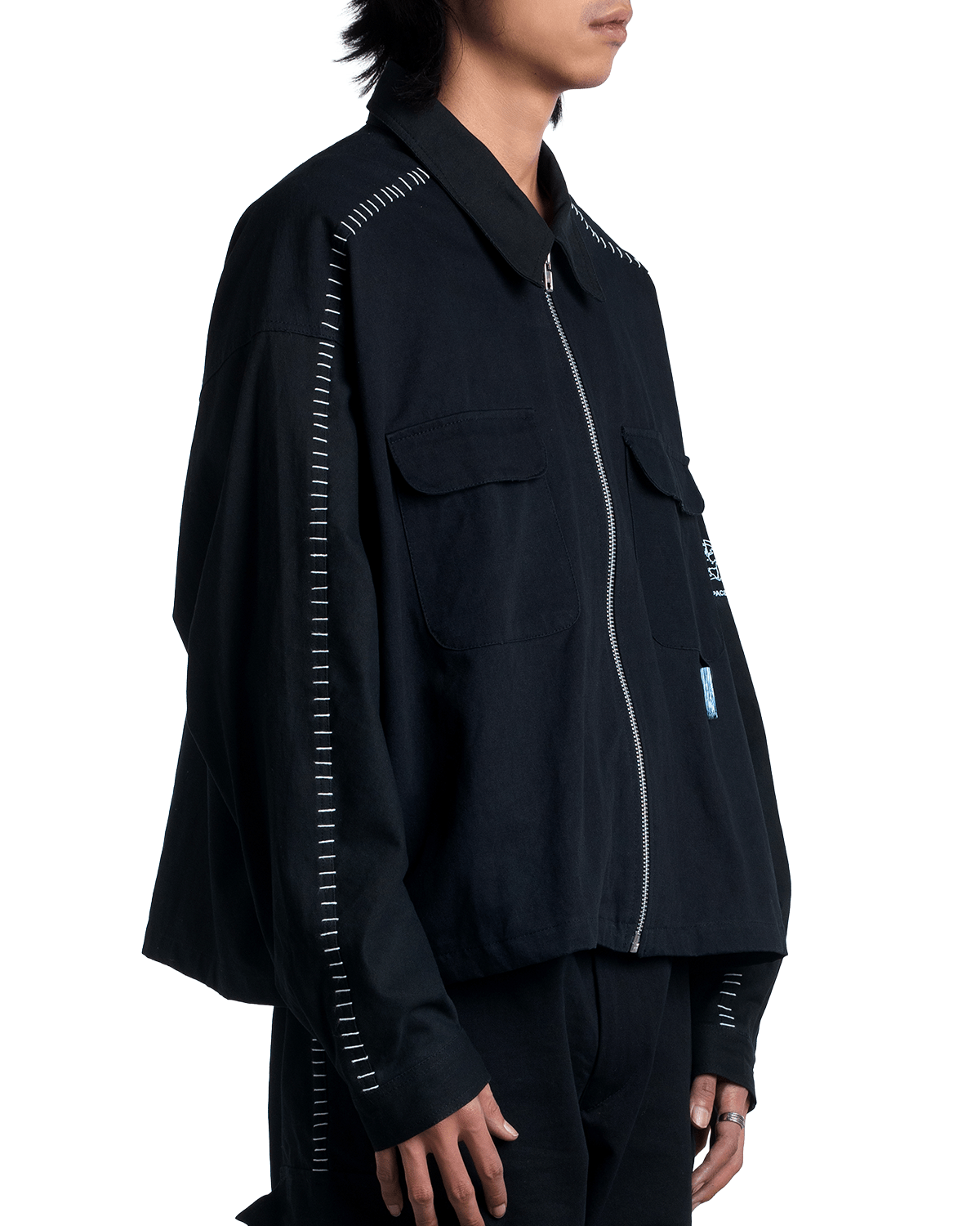 Recycling Uniform Work Jacket Black - LIKELIHOOD