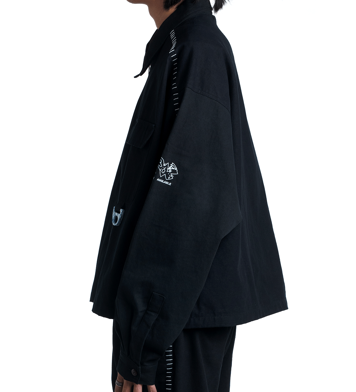 Recycling Uniform Work Jacket Black - LIKELIHOOD