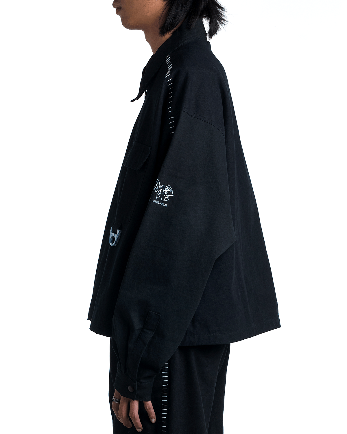 Recycling Uniform Work Jacket Black - LIKELIHOOD