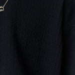 Reverse Rib Sweater Black - LIKELIHOOD
