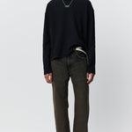 Reverse Rib Sweater Black - LIKELIHOOD
