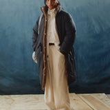 Reversible Heavy Puffer Brown & Checkered - LIKELIHOOD