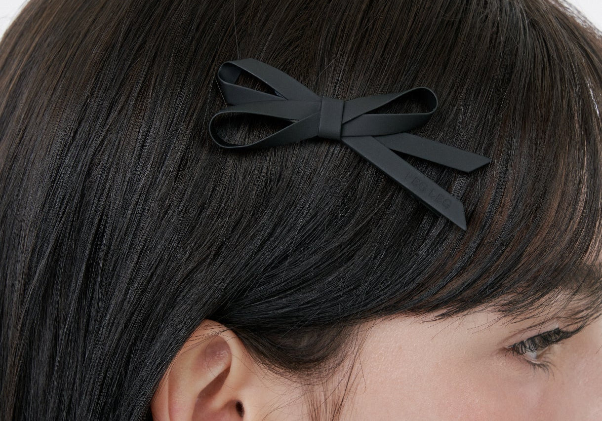 Ribbon Wings Hairpin Black (1 pc) - LIKELIHOOD