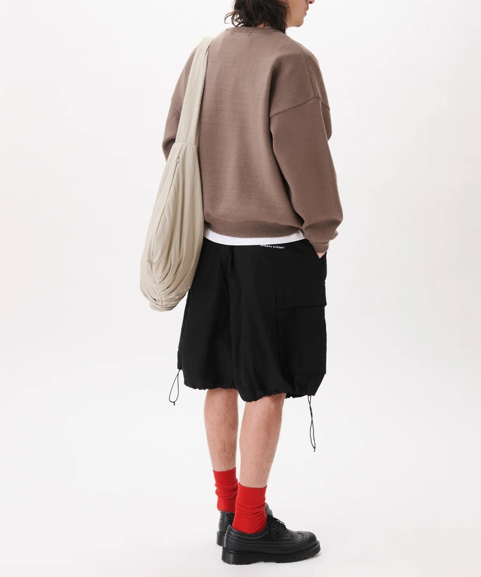 Ripstop Balloon Cargo Shorts Black - LIKELIHOOD