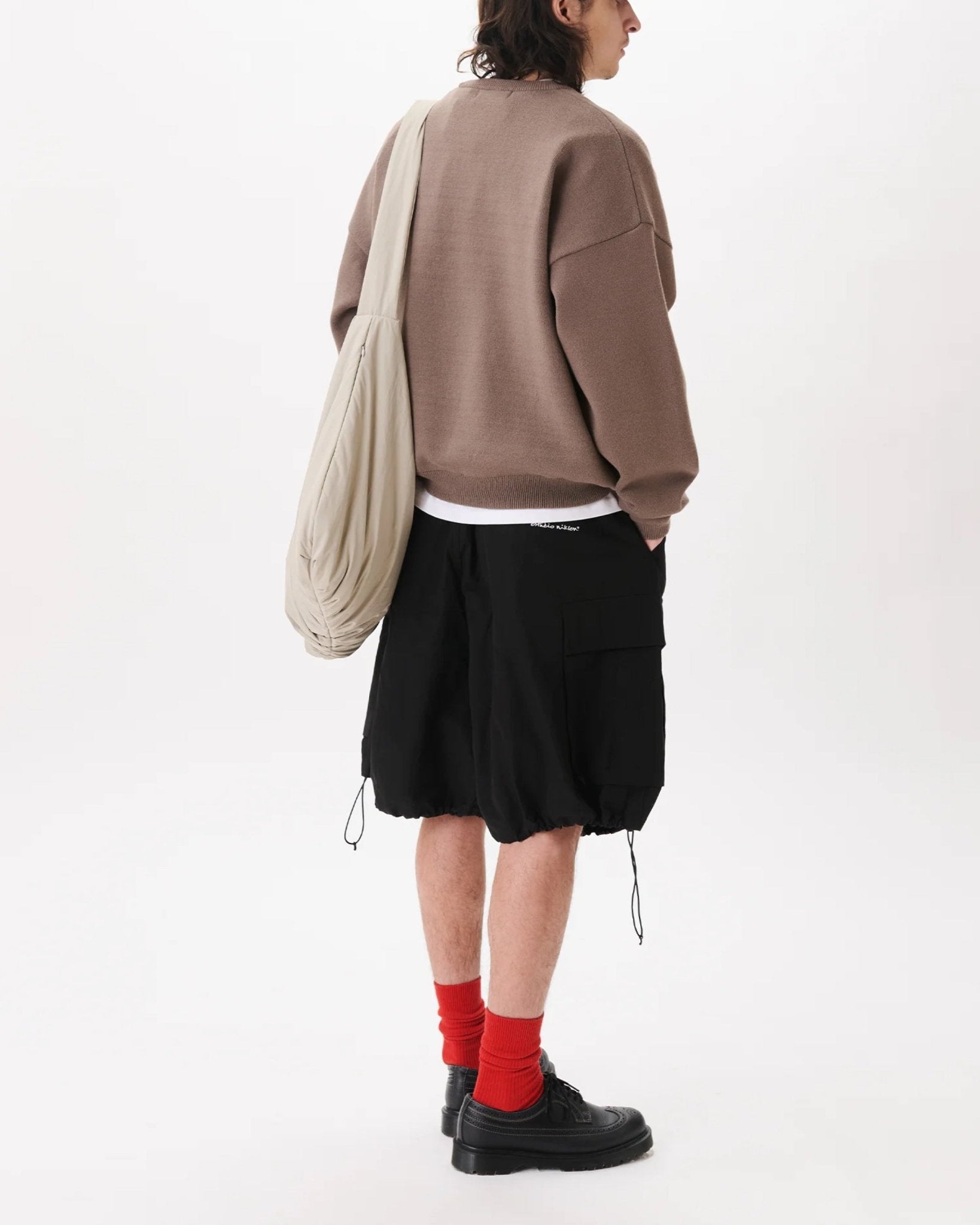 Ripstop Balloon Cargo Shorts Black - LIKELIHOOD
