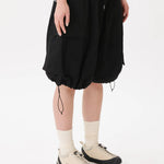 Ripstop Balloon Cargo Shorts Black - LIKELIHOOD