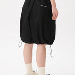 Ripstop Balloon Cargo Shorts Black - LIKELIHOOD