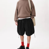 Ripstop Balloon Cargo Shorts Black - LIKELIHOOD