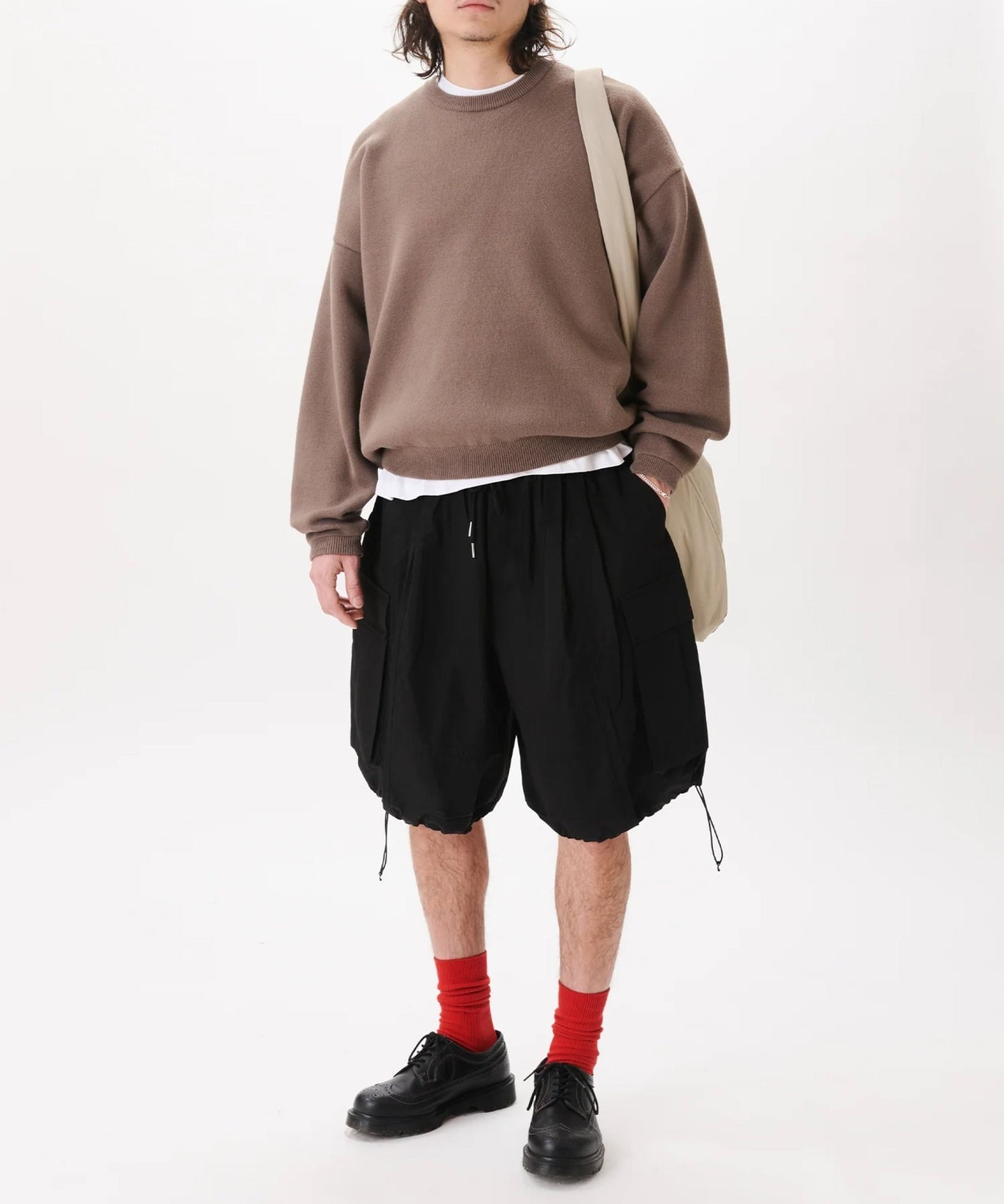 Ripstop Balloon Cargo Shorts Black - LIKELIHOOD