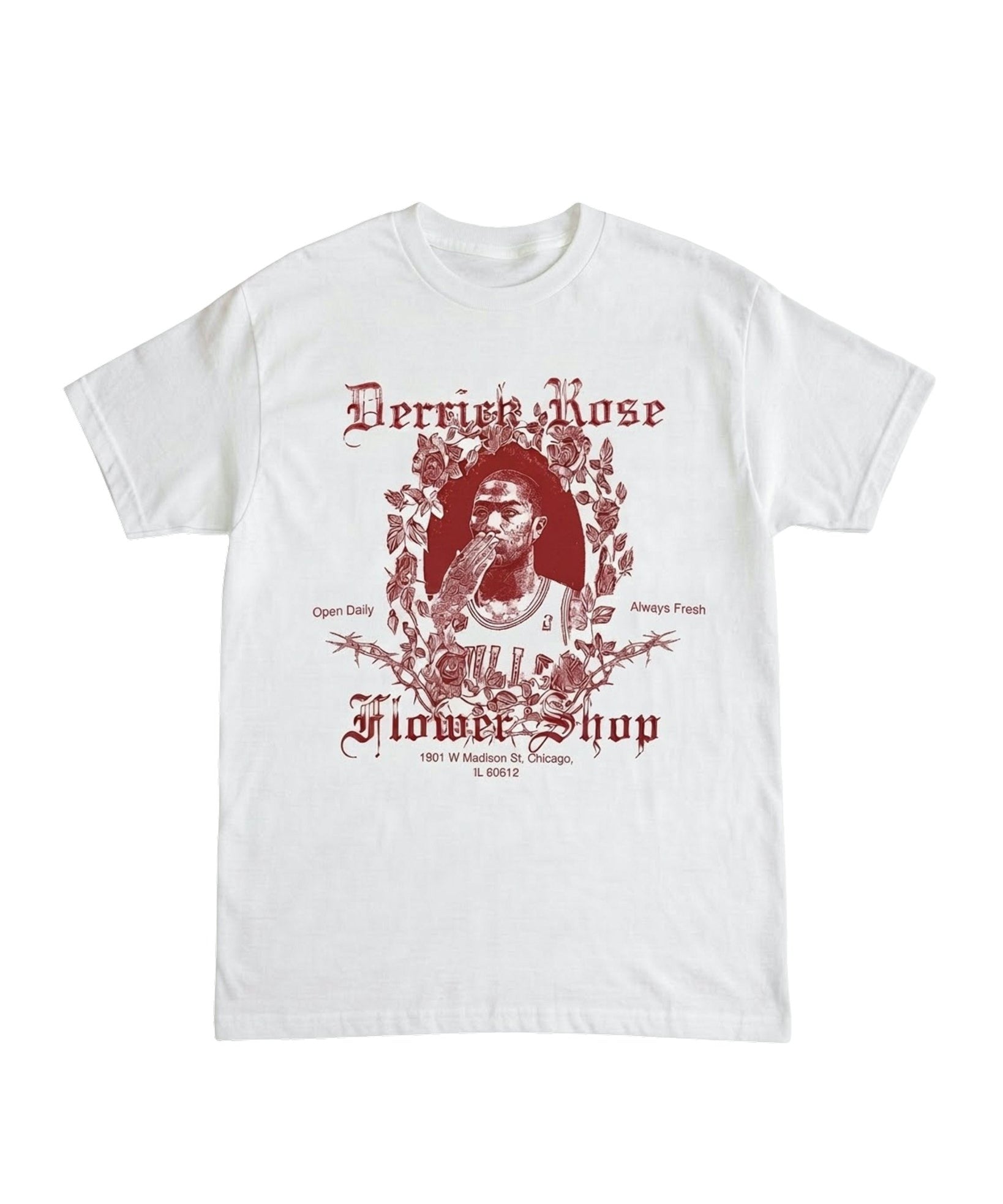 Rose Flower Shop S/S Tee White - LIKELIHOOD