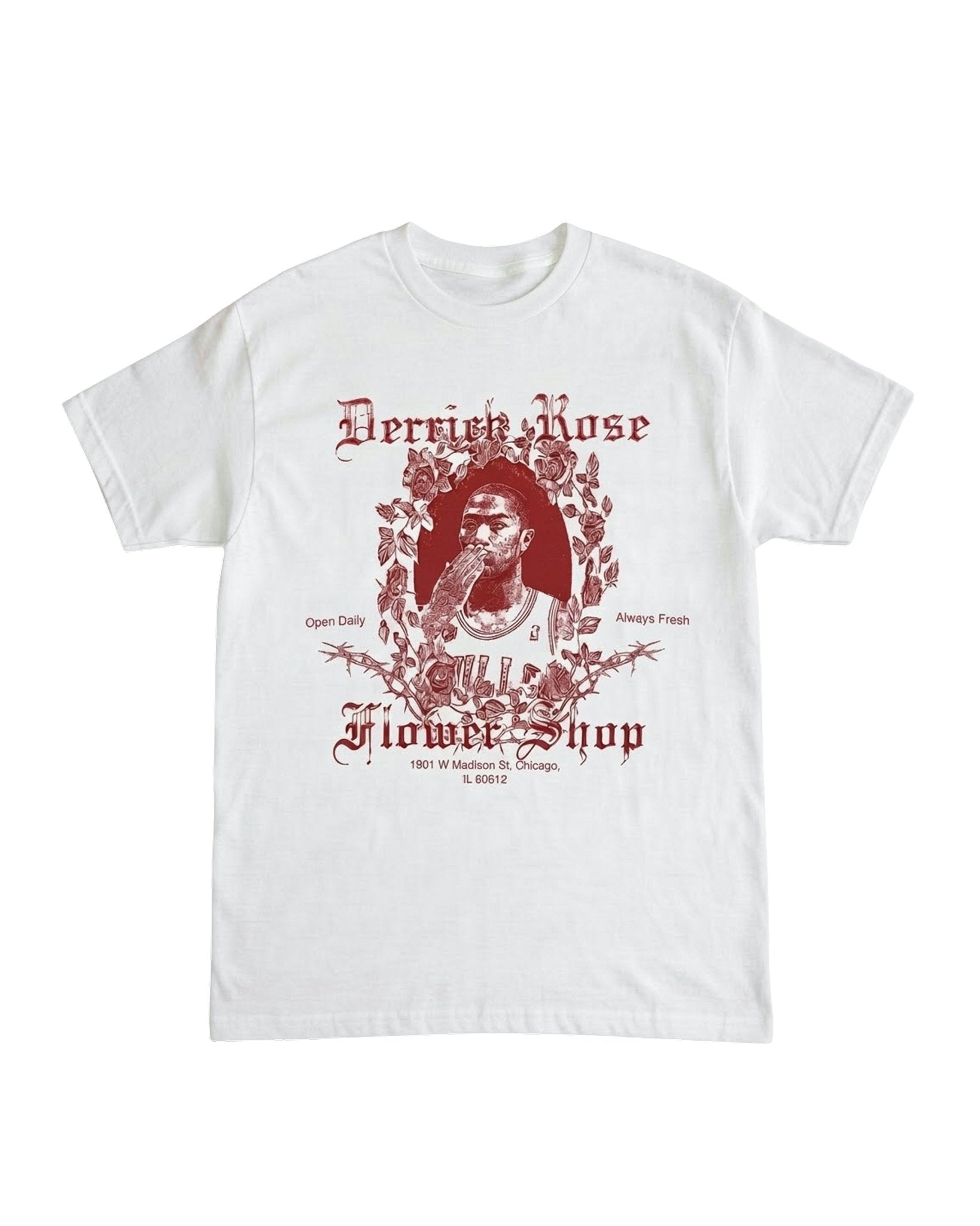 Rose Flower Shop S/S Tee White - LIKELIHOOD
