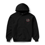Roses Rocker Hoodie Black - LIKELIHOOD