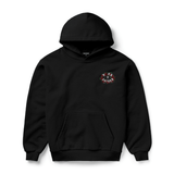 Roses Rocker Hoodie Black - LIKELIHOOD