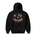 Roses Rocker Hoodie Black - LIKELIHOOD
