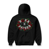 Roses Rocker Hoodie Black - LIKELIHOOD