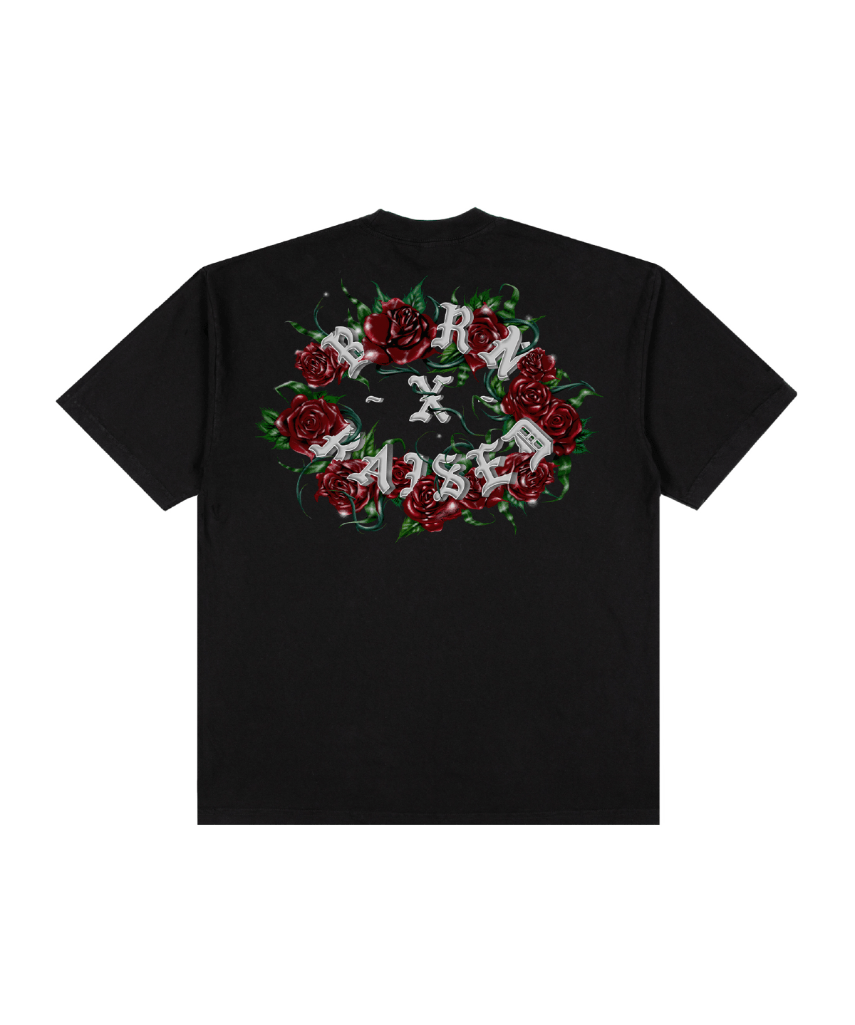 Roses Rocker Tee Black - LIKELIHOOD