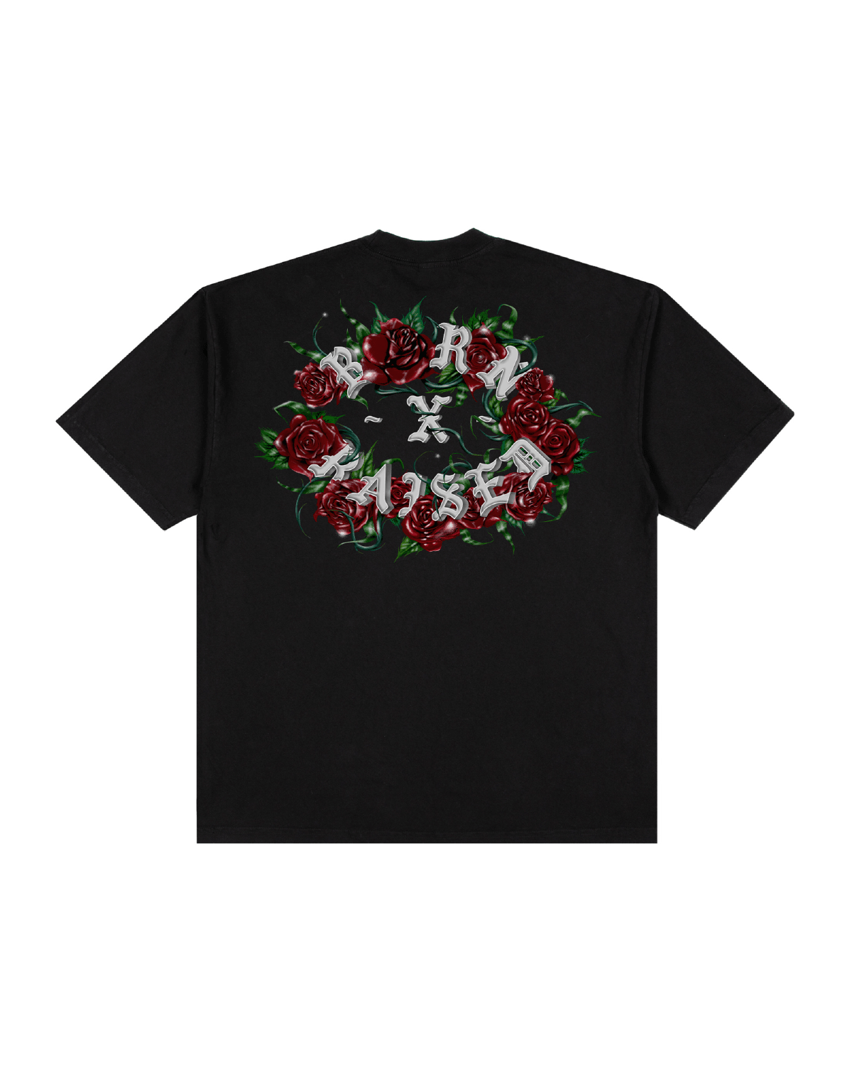 Roses Rocker Tee Black - LIKELIHOOD
