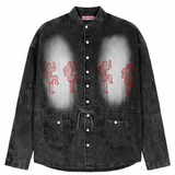 Runner Denim Shirt Jacket Black - LIKELIHOOD