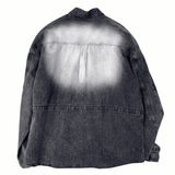 Runner Denim Shirt Jacket Black - LIKELIHOOD
