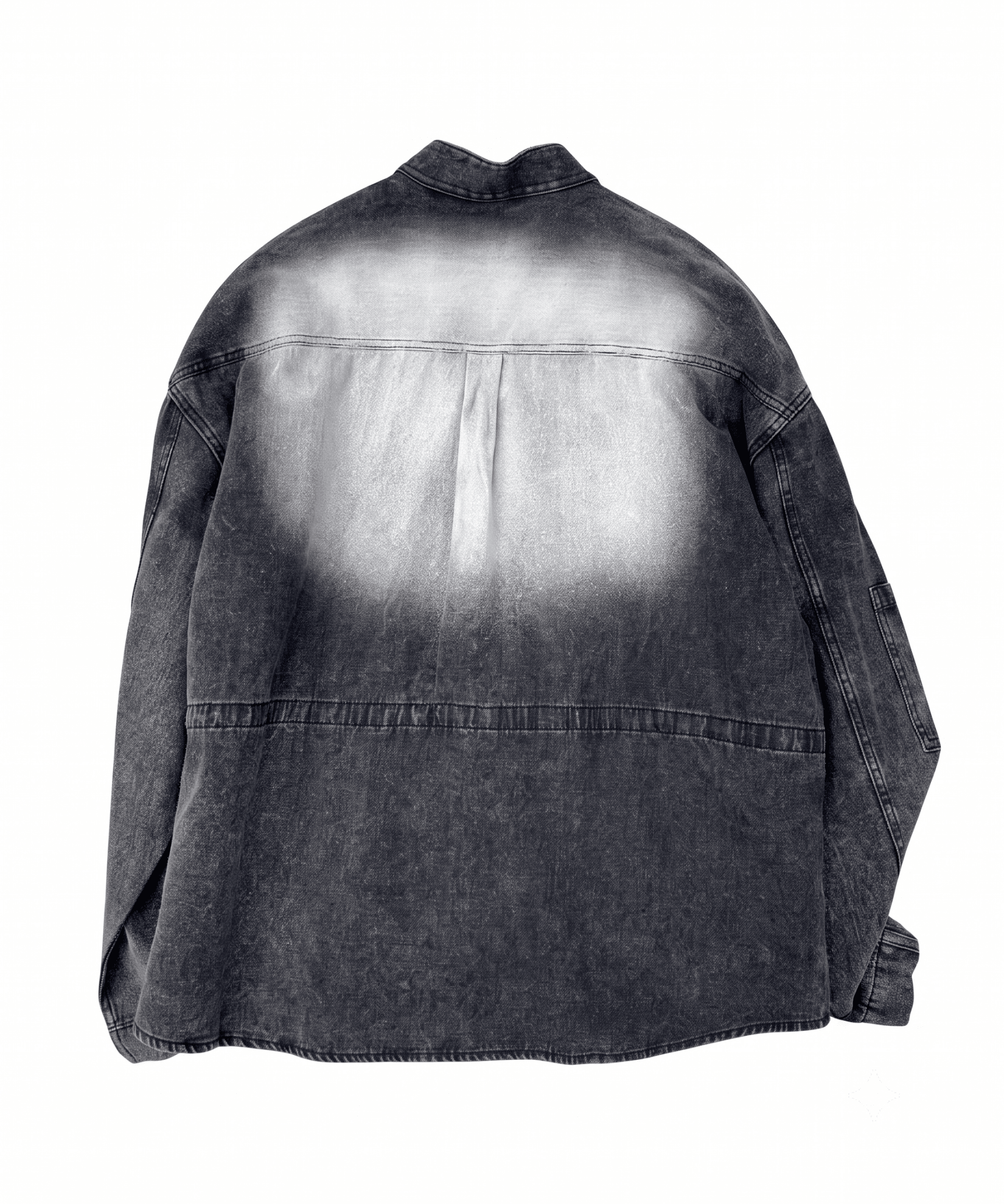Runner Denim Shirt Jacket Black - LIKELIHOOD